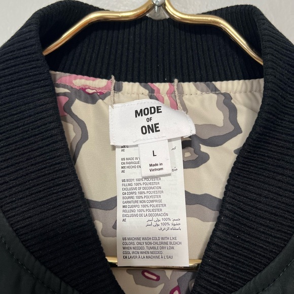 NWOT Mode of One Men’s Reversible Bomber Jacket - Picture 8 of 11